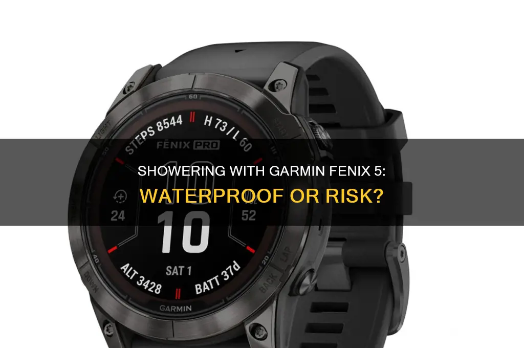 can i shower with garmin feni 5