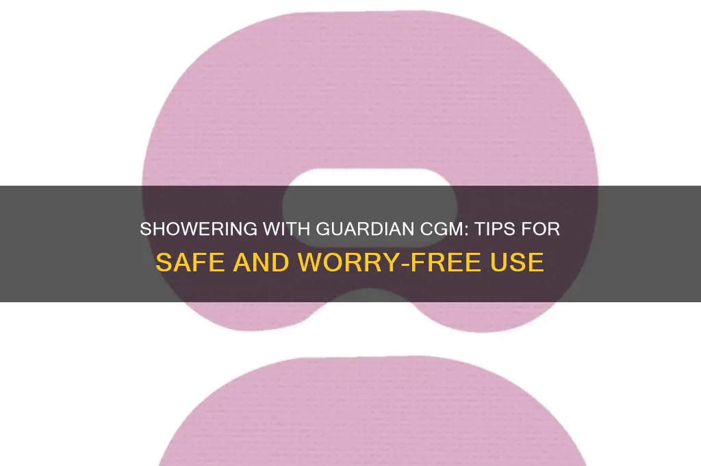 can i shower with gaurdian cgm