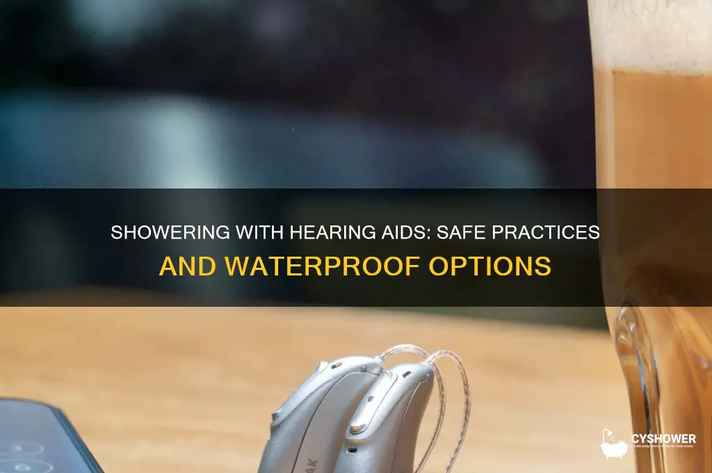can i shower with hearing aids