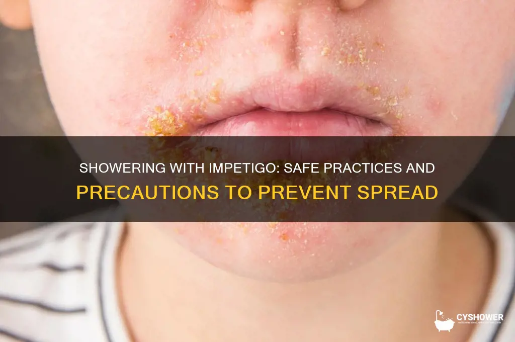 can i shower with impetigo