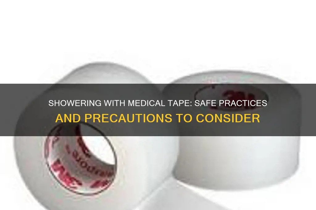 can i shower with medical tape