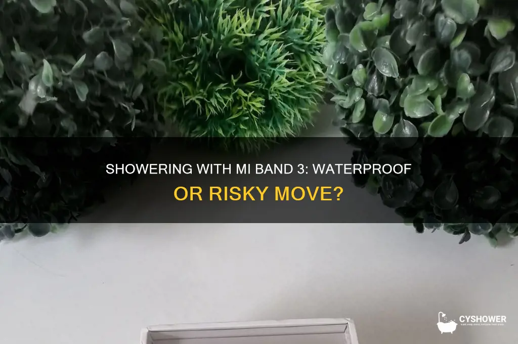 can i shower with mi band 3