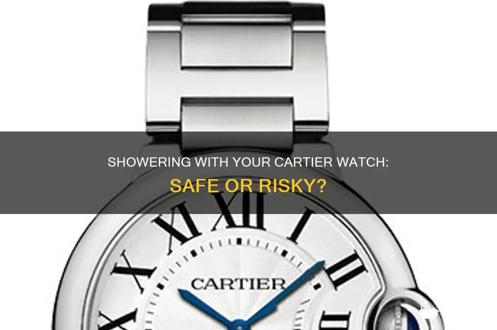 can i shower with my cartier watch