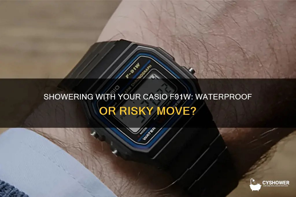 can i shower with my casio f91w