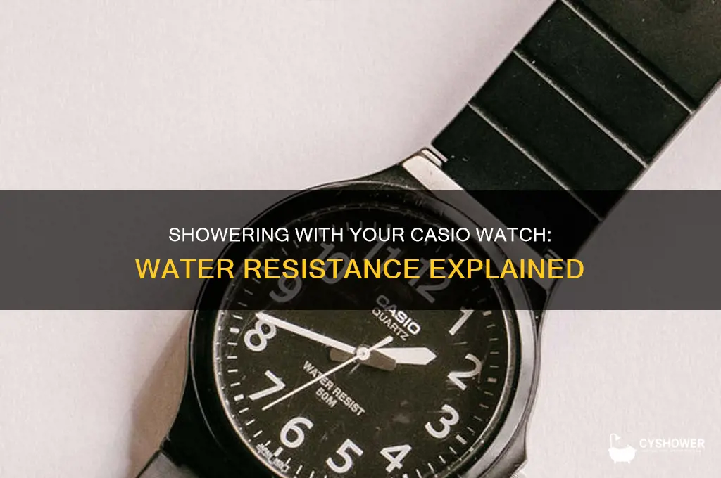 can i shower with my casio watch