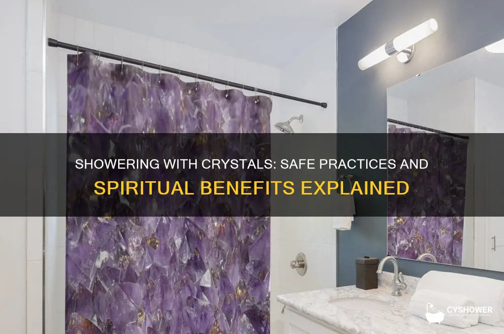 can i shower with my crystals