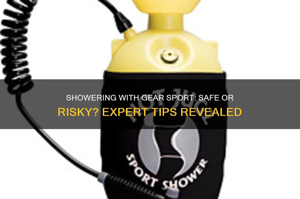can i shower with my gear sport