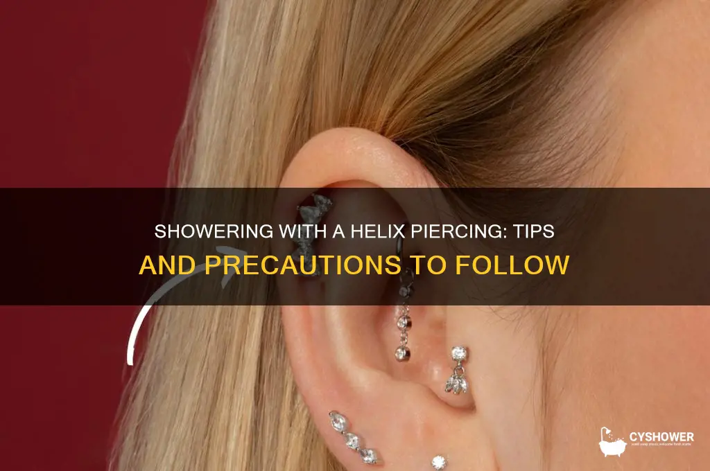 can i shower with my helix piercing