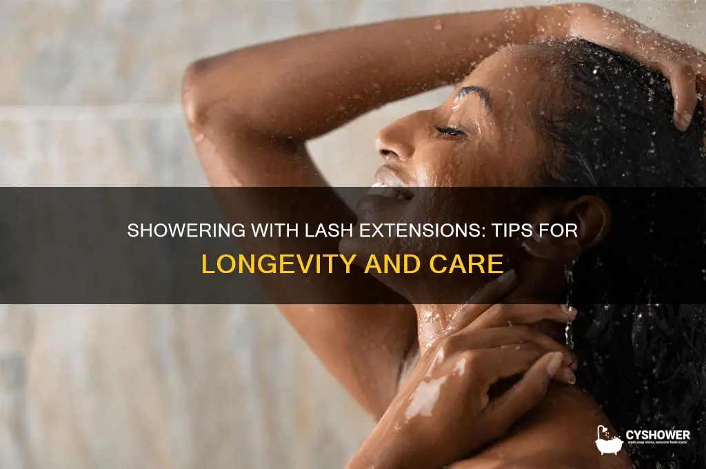 can i shower with my lash extensions