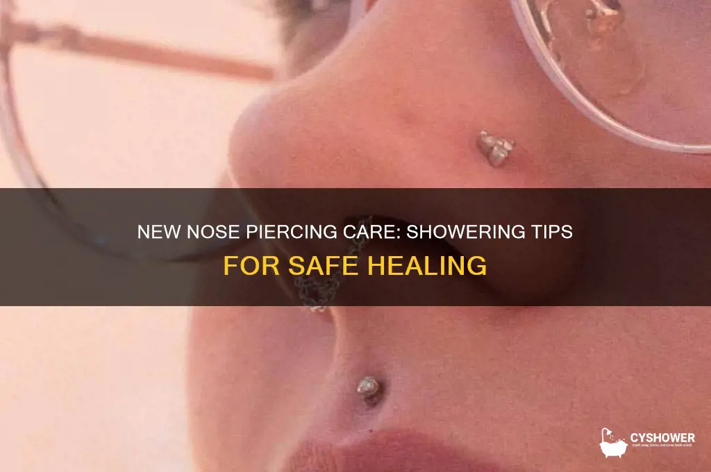 can i shower with my new nose piercing