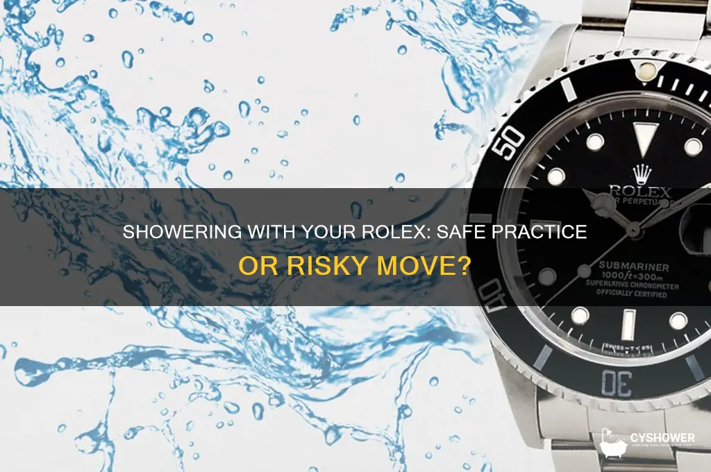 can i shower with my rolex