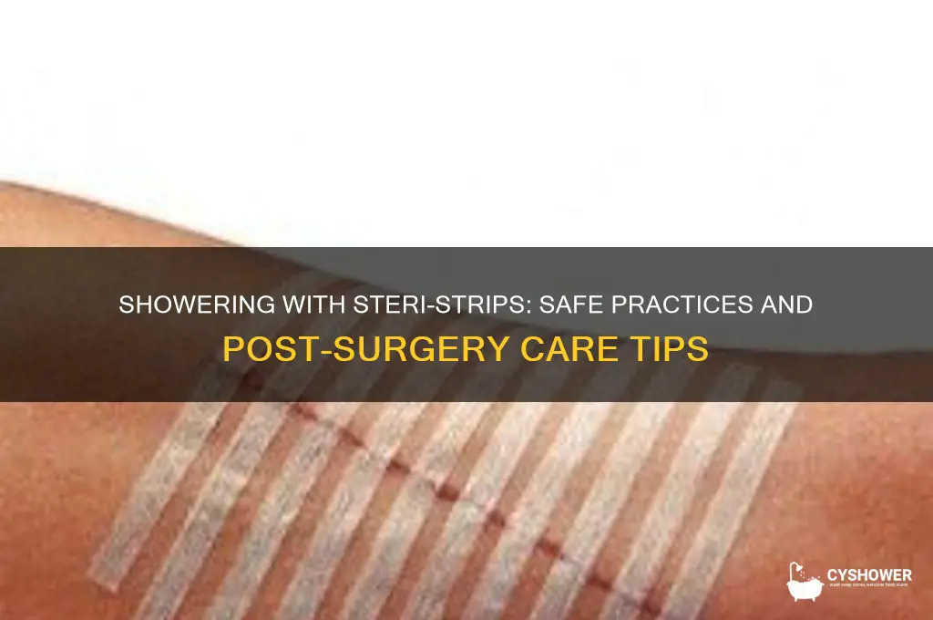 can i shower with my steri strips