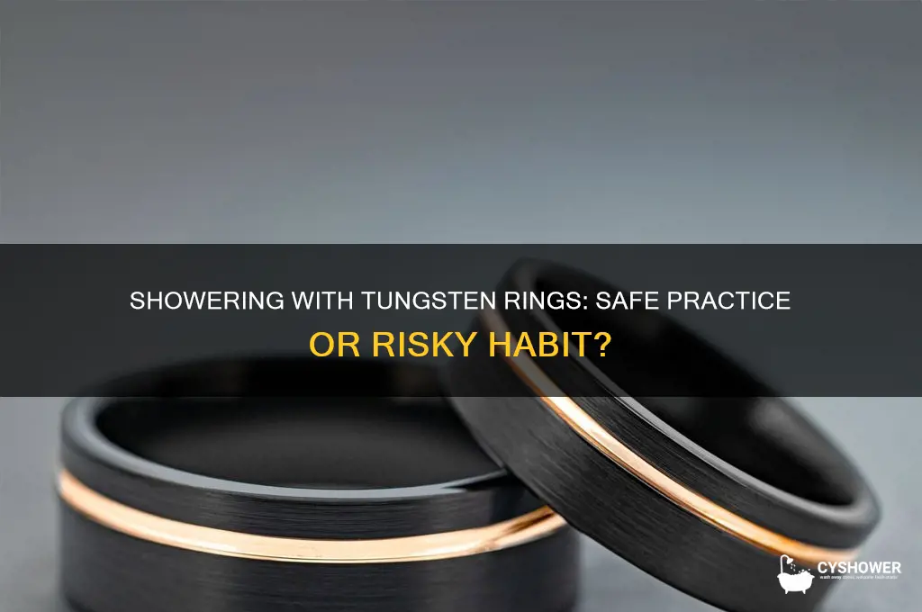 can i shower with my tungsten ring