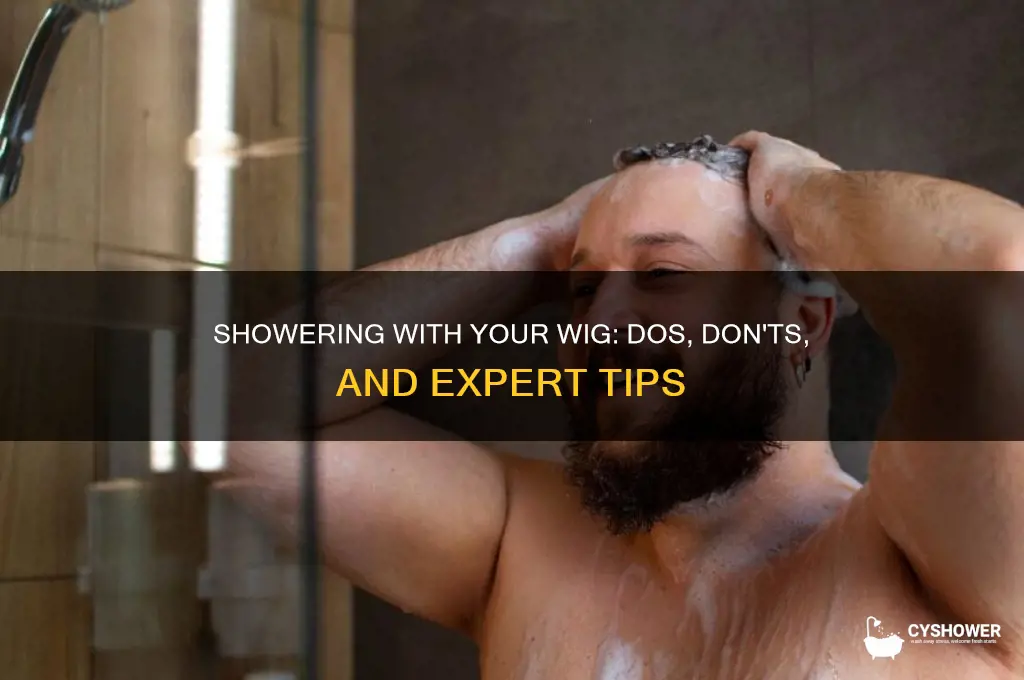 can i shower with my wig on