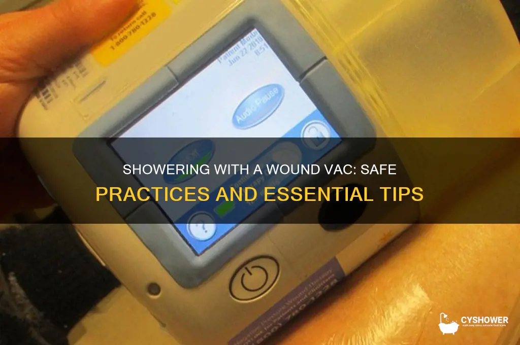 can i shower with my wound vac