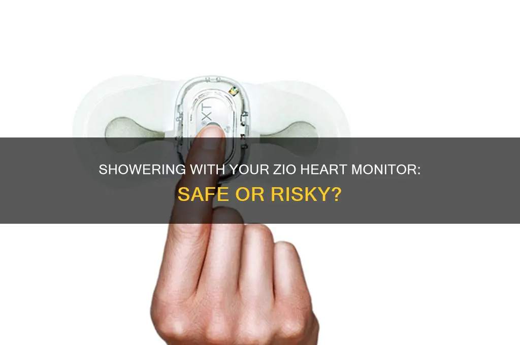 can i shower with my zio heart monitor