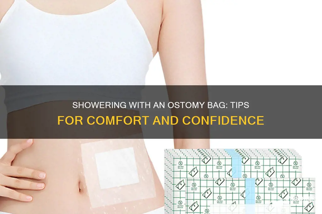 can i shower with ostomy bag on