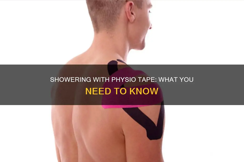 can i shower with physio tape