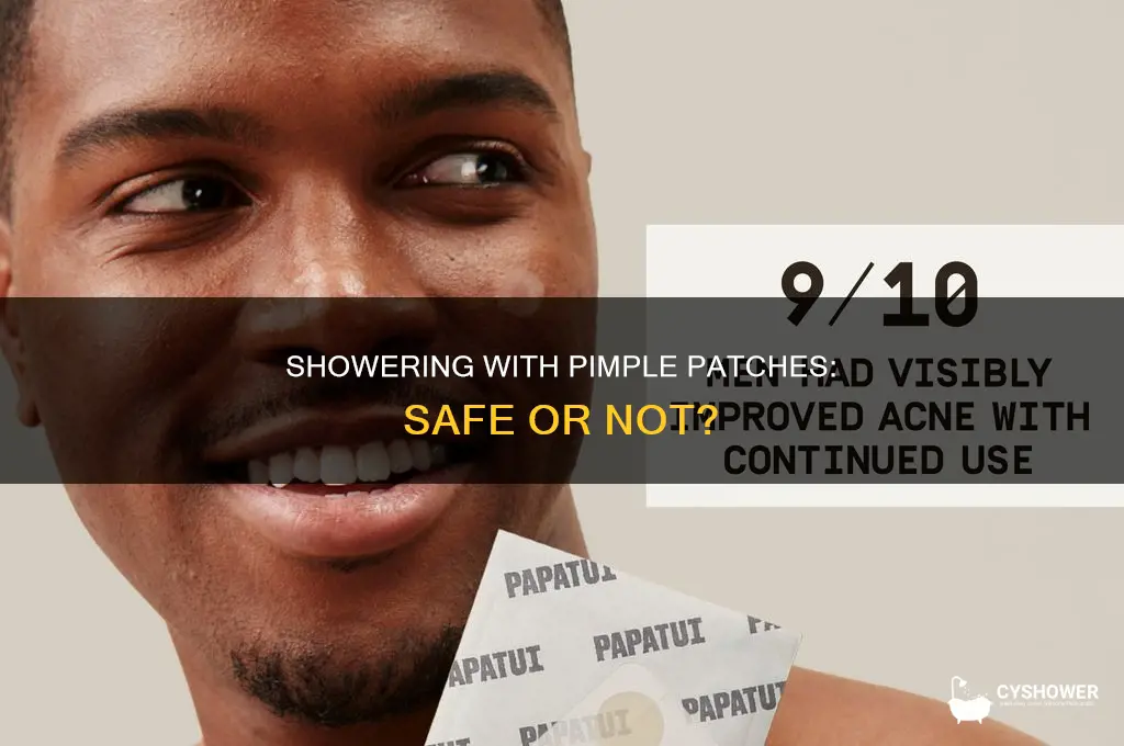 can i shower with pimple patch