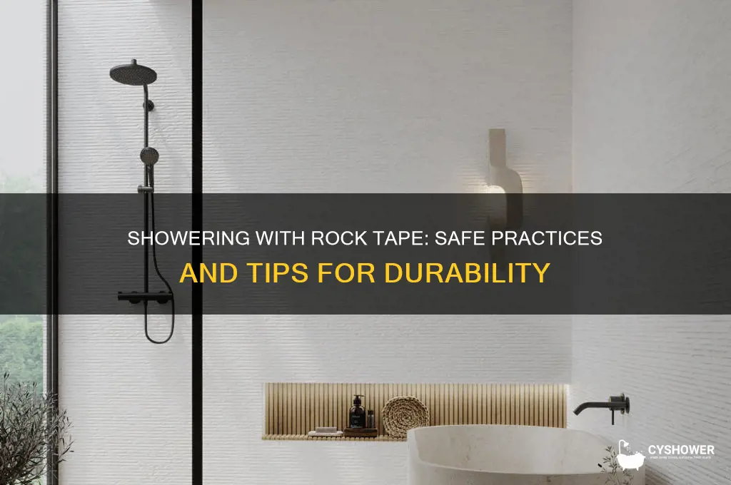 can i shower with rock tape