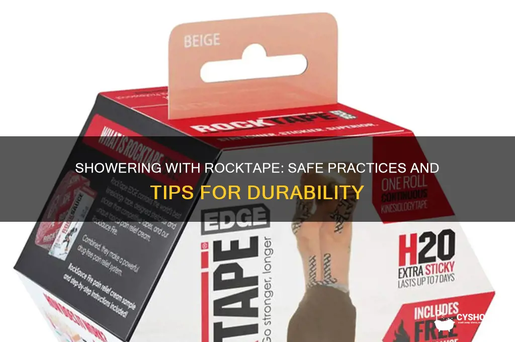 can i shower with rocktape