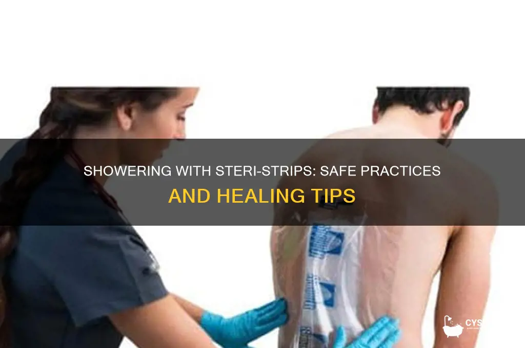 can i shower with stereistrips