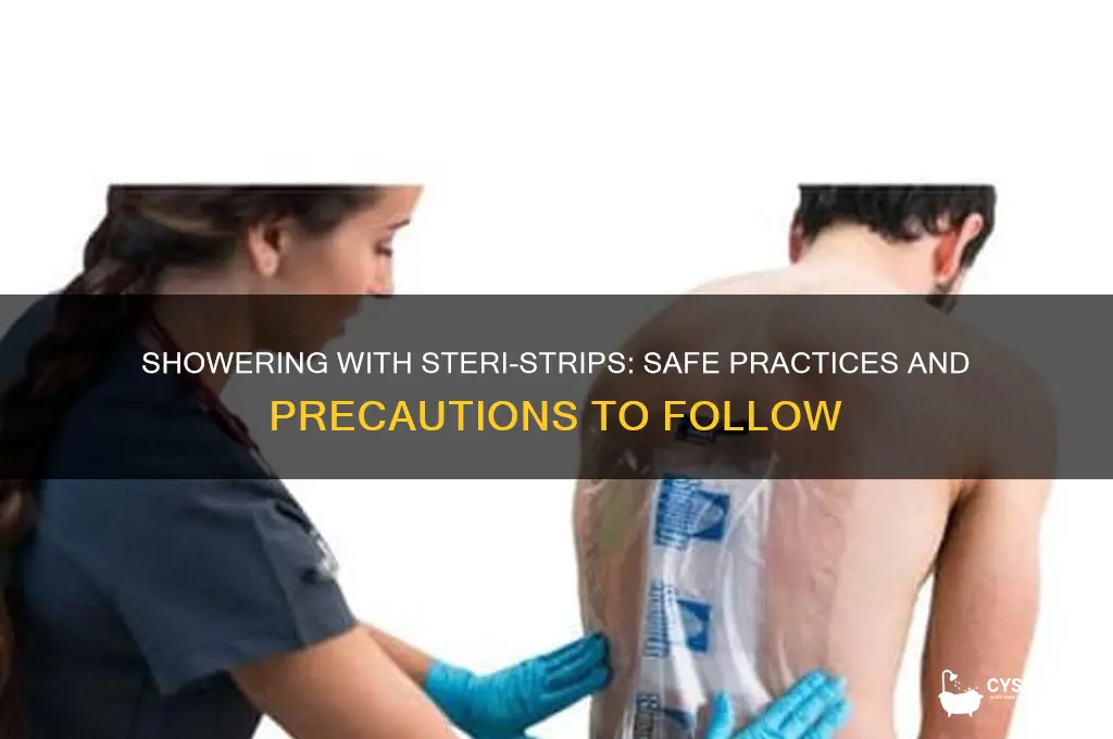 can i shower with steri tape