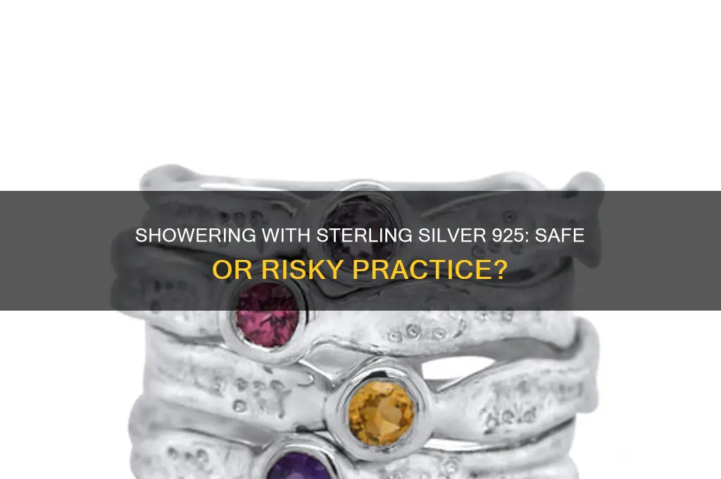 can i shower with sterling silver 925