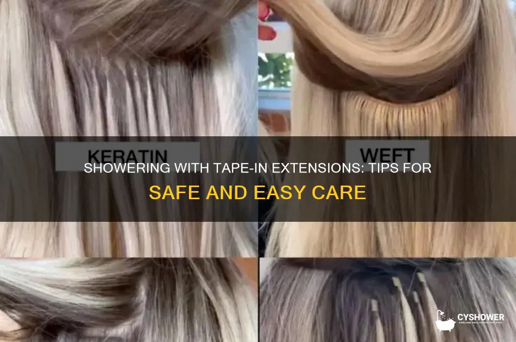 can i shower with tape in extensions