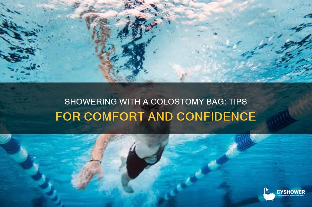 can i shower without my colostomy bag