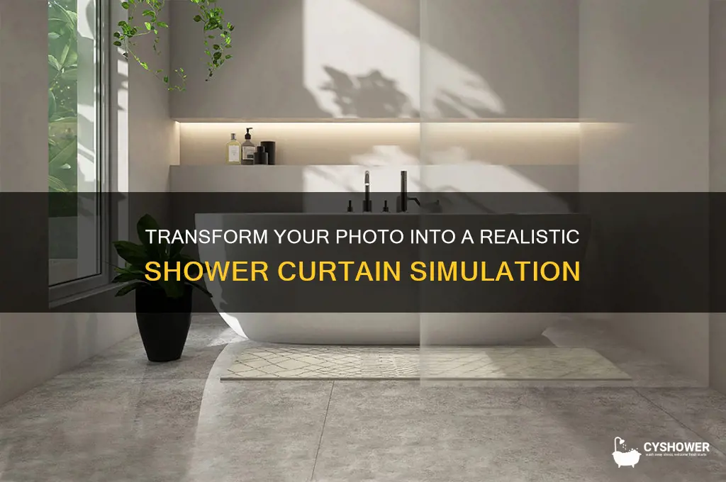 can i simulate a shower curtain with my photo
