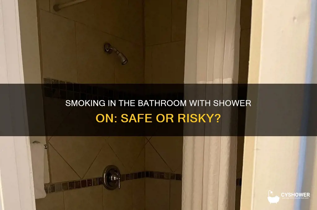 can i smoke in the bathroom with the shower on