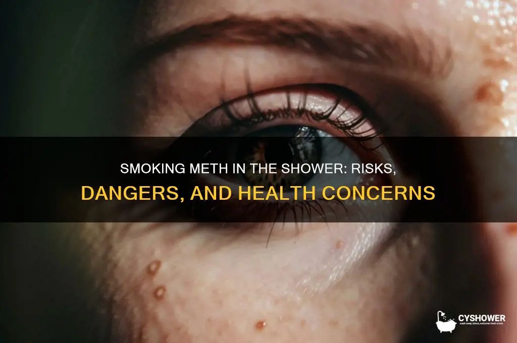 can i smoke meth whole taking shower