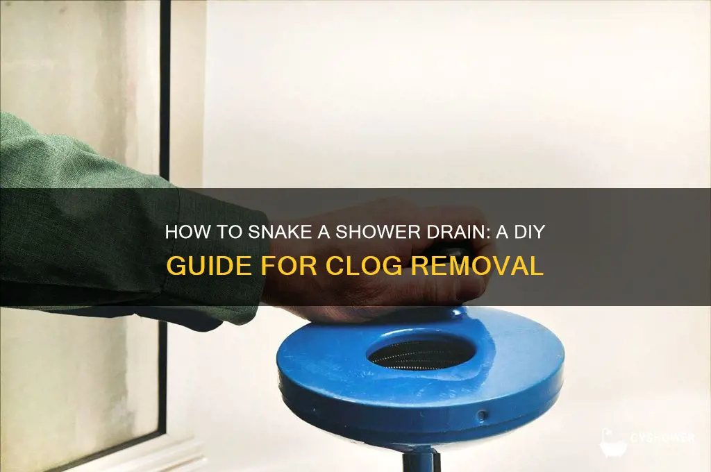 can i snake a shower drain