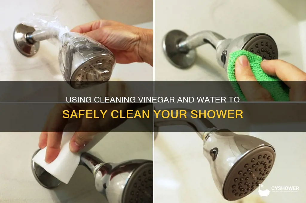 can i spray my shower with cleaning vinegar and water