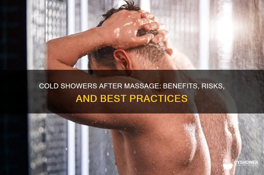 can i take a cold shower after massage