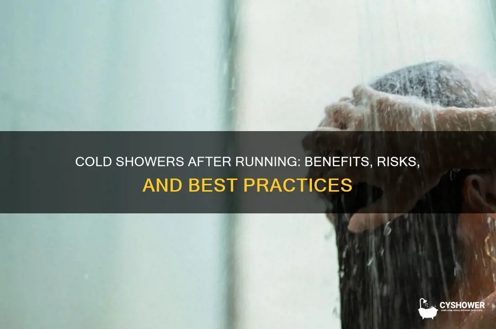 can i take a cold shower after running