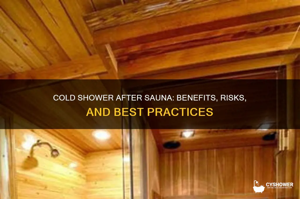 can i take a cold shower after sauna