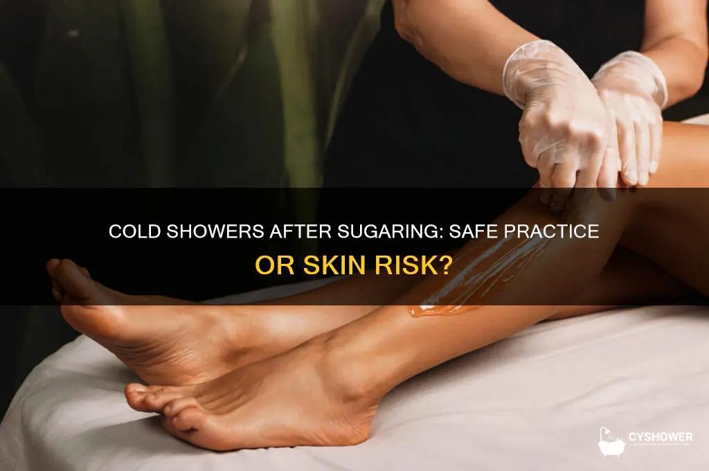 can i take a cold shower after sugaring