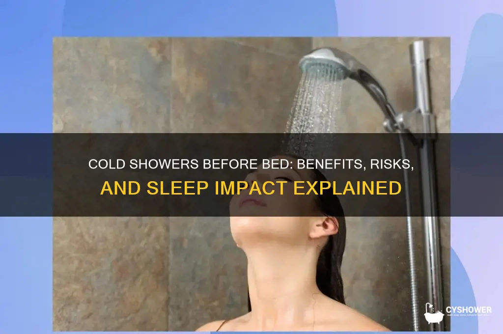 can i take a cold shower before bed