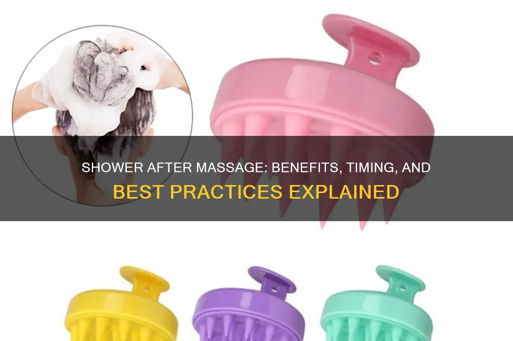 can i take a shower after a body massage