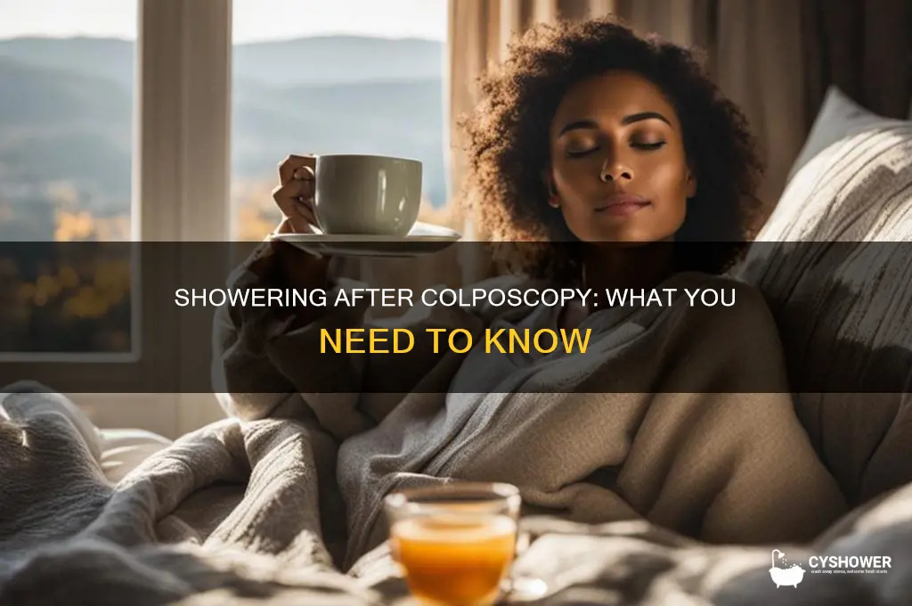 can i take a shower after a colposcopy