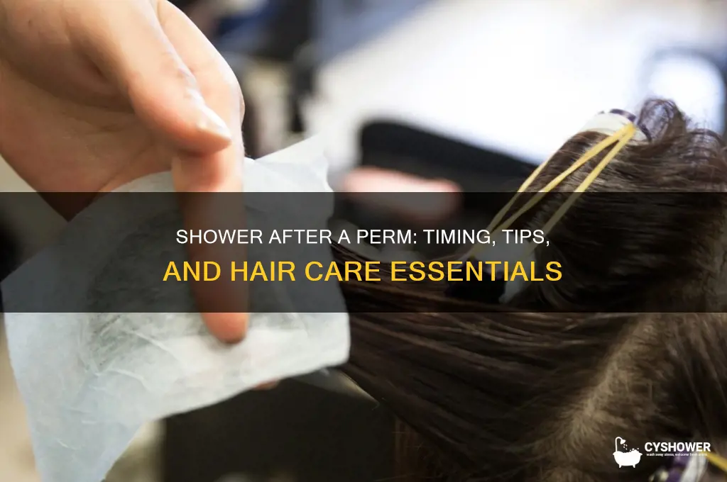 can i take a shower after a perm