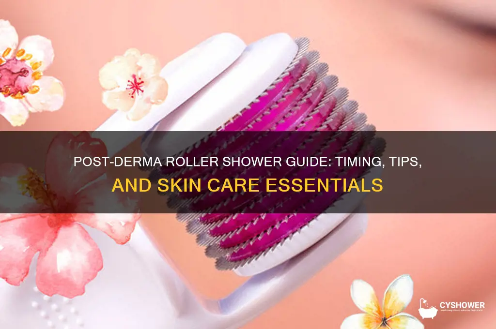 can i take a shower after derma roller