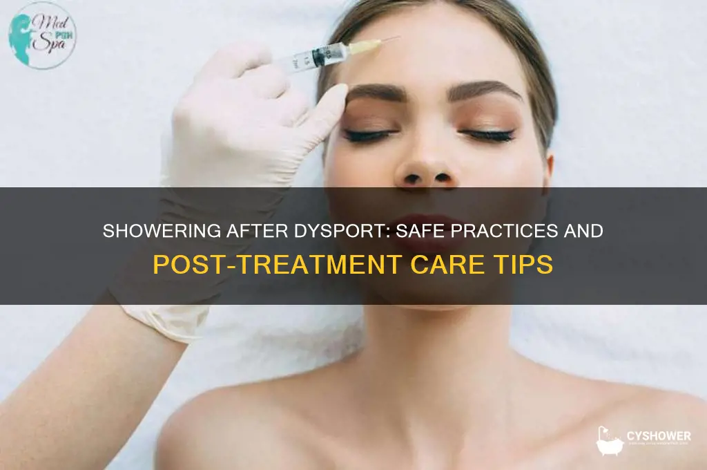 can i take a shower after dysport