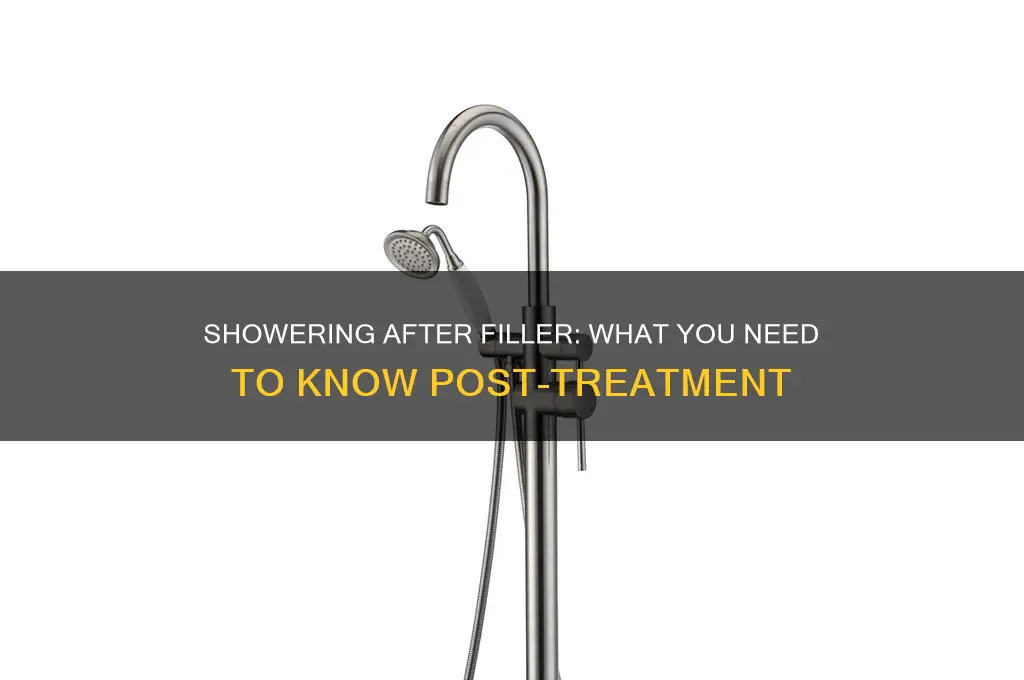 can i take a shower after filler
