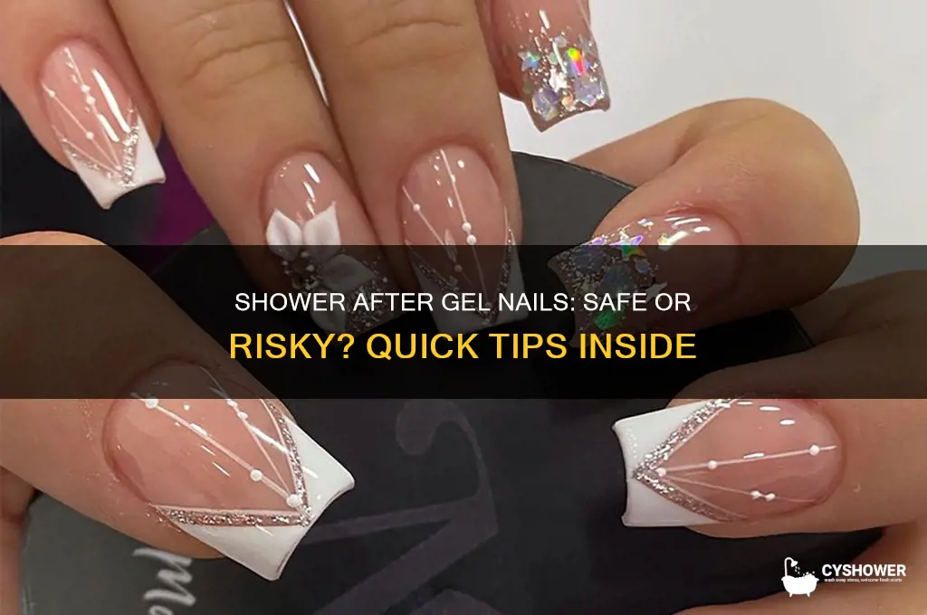can i take a shower after gel nails