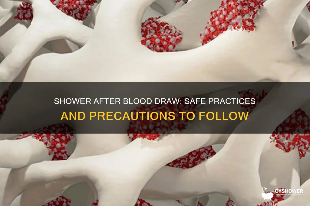 can i take a shower after getting blood drawn