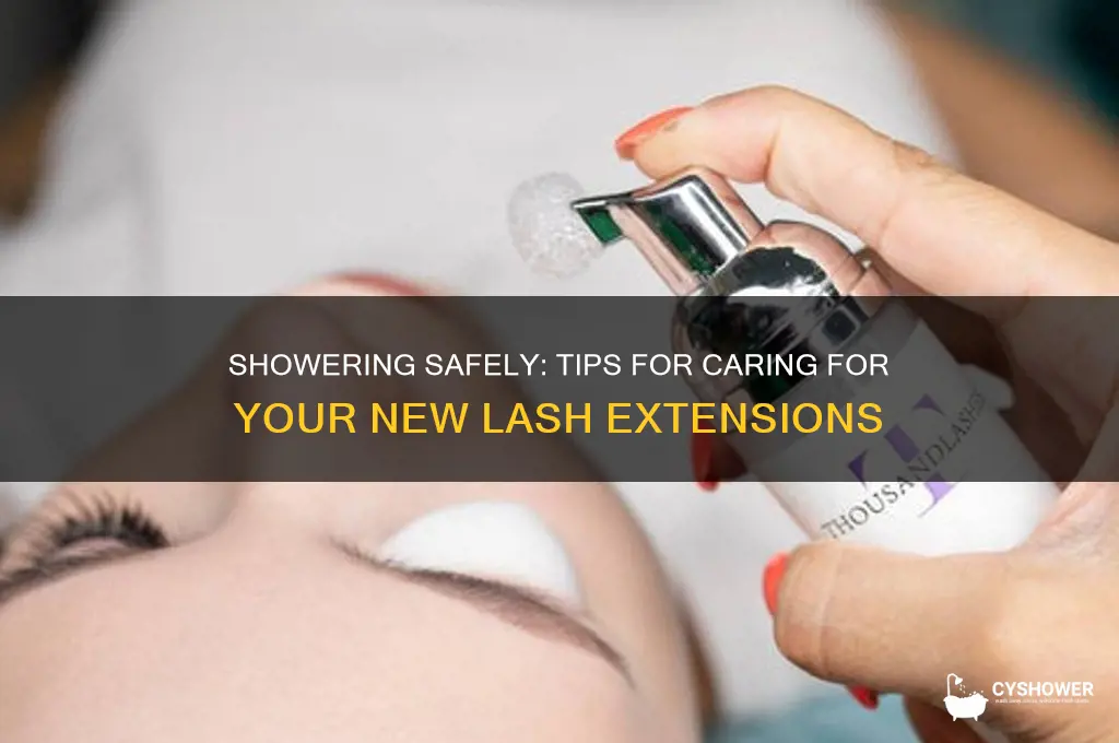 can i take a shower after getting lash extensions