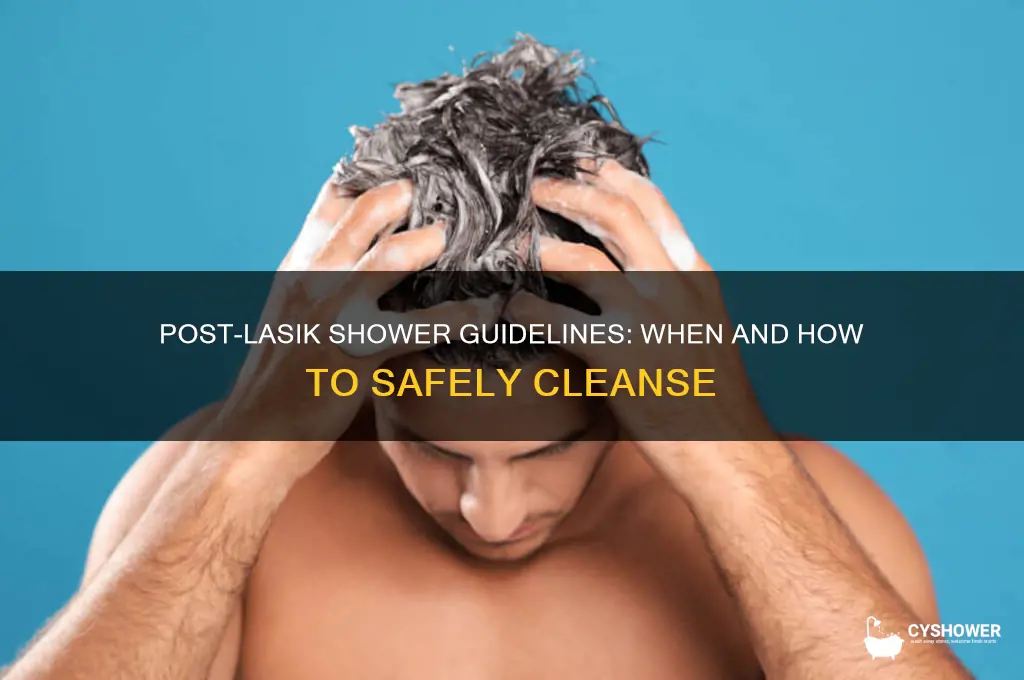 can i take a shower after getting lasik